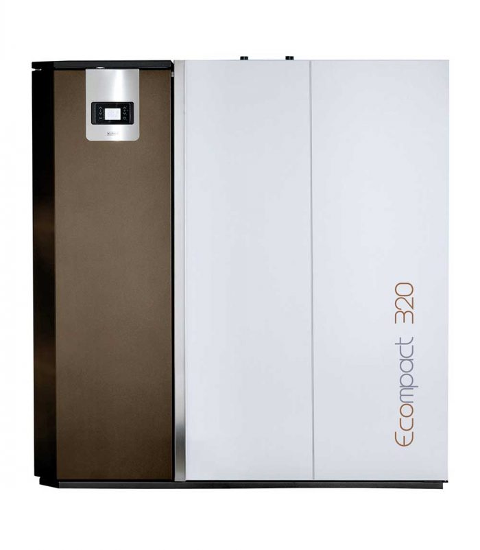 Ecompact Klover 320 grande caldaia a pellet thermo ad alta efficienza - Fuoco & Design Trevi Umbria