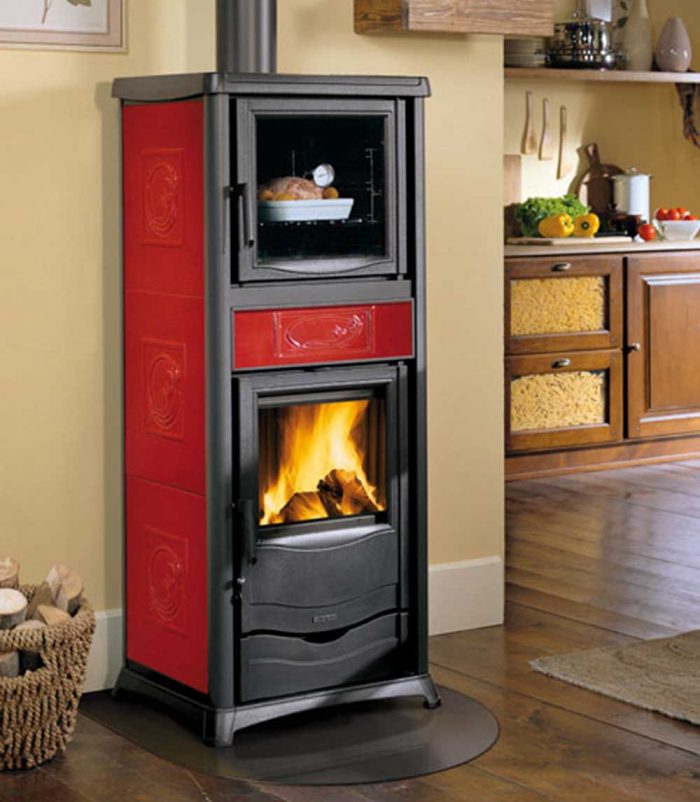 Termorossella Plus Forno SDA termostufa a legna con forno in maiolica o pietra La Nordica Extraflame - Fuoco & Design Trevi Umbria