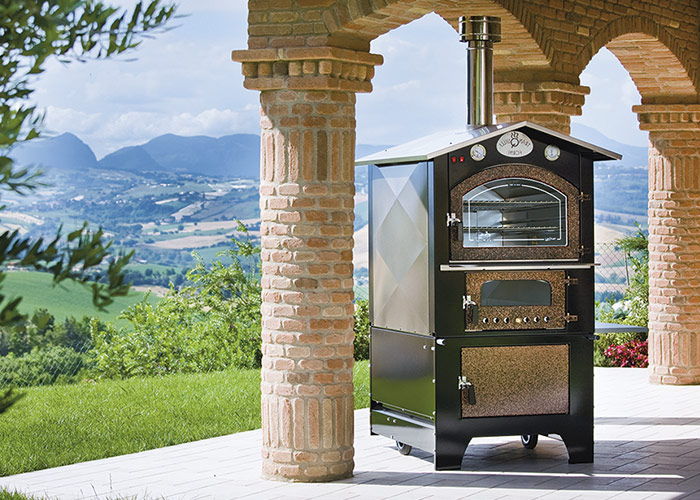 Giove 60/80/100 grande forno a legna da esterno per agriturismi, pizzerie e ristoranti. Fuoco & Design Trevi Foligno Umbria