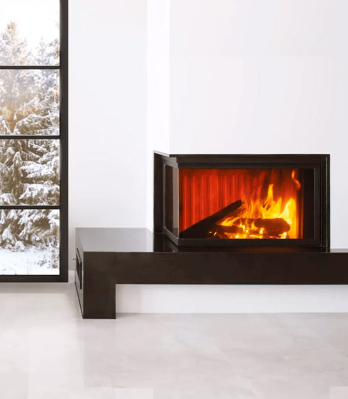 Monoblocchi a legna angolari Modulo 100/80 L dx sx Climacalor - Fuoco and Design