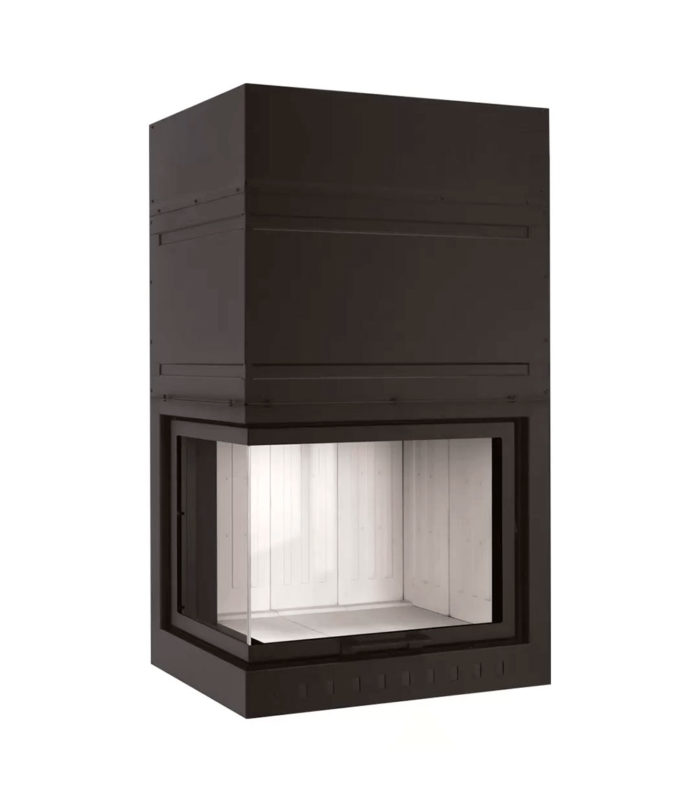 Monoblocco a legna Modulo Angolare 80 L dx sx ClimaCaloR - Fuoco & Design